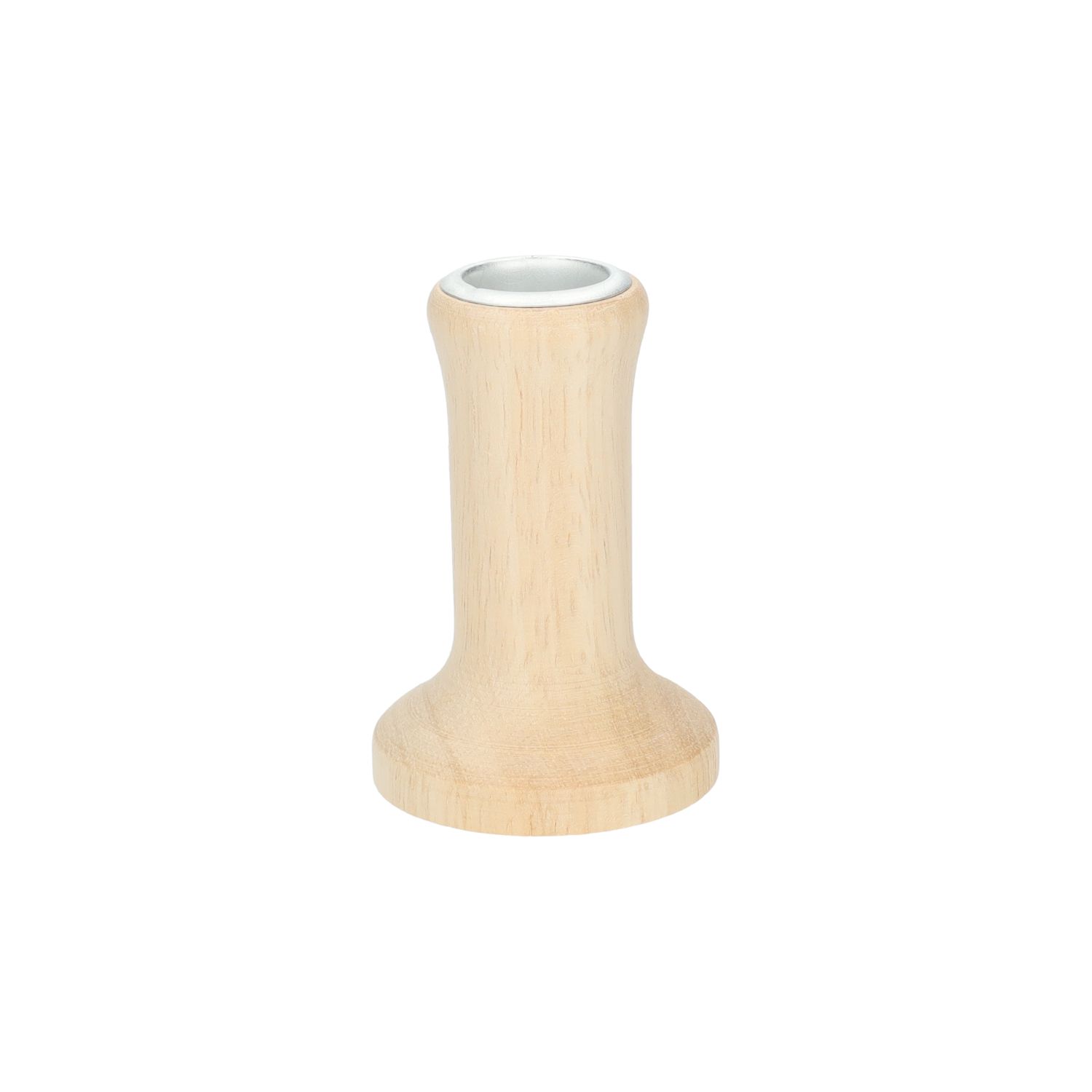 Kandelaar, rubberhout, laag, Ø5.5 x H 8 cm