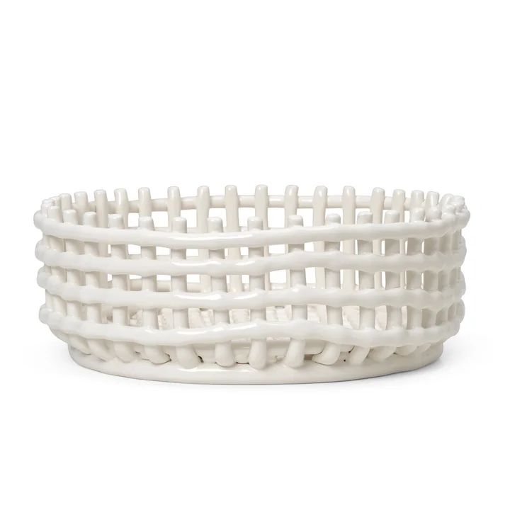 Ferm Living - Keramik Centerpiece Schale, off-white