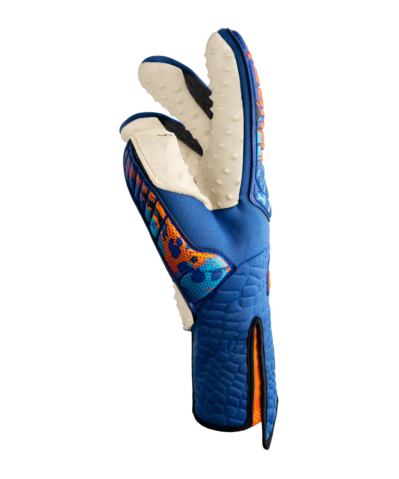 Reusch Attrakt SpeedBump Strapless AdaptiveFlex Torwarthandschuh Blau Orange F4016