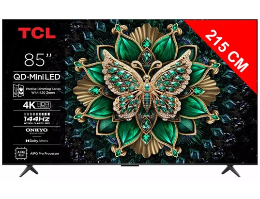 TCL - TV Mini LED 4K 215 cm 85C6K - QD-MiniLed Google TV