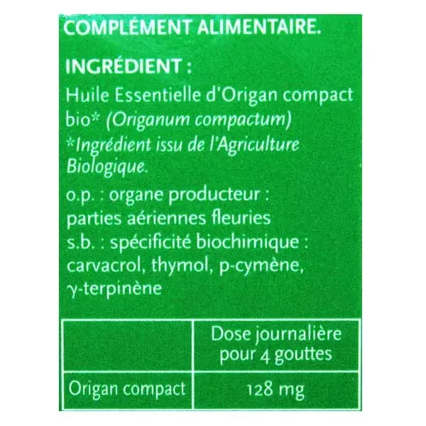 Óleo Essencial de Orégano Compacto Orgânico Phytosun Arôms 10ml