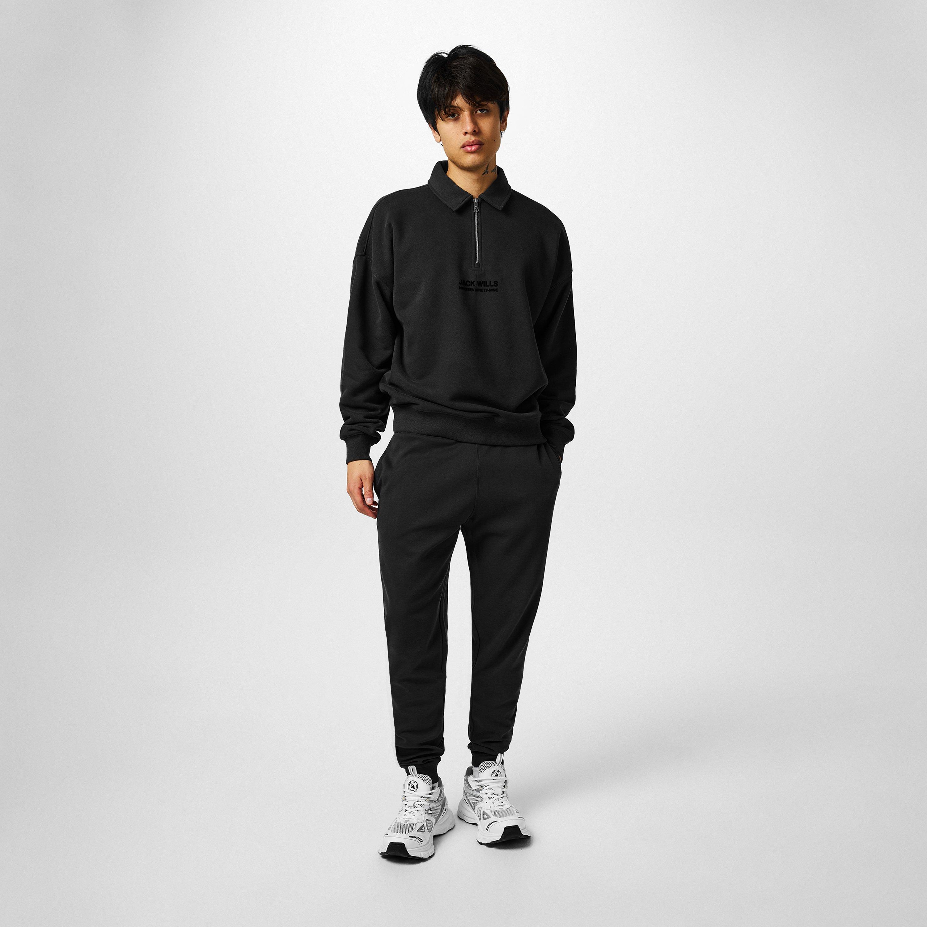 Jack Wills JW Slouch Quarter Zip Top