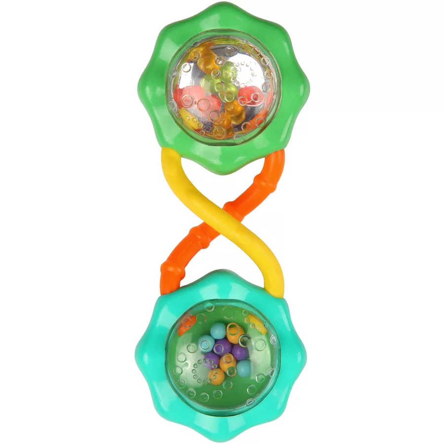 Bright Starts Rassel, Rattle & Shake Barbell™, grün