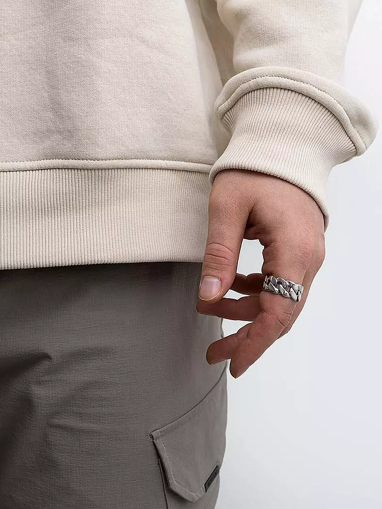 WARPEDSENSE Ring BIG CUBAN silber