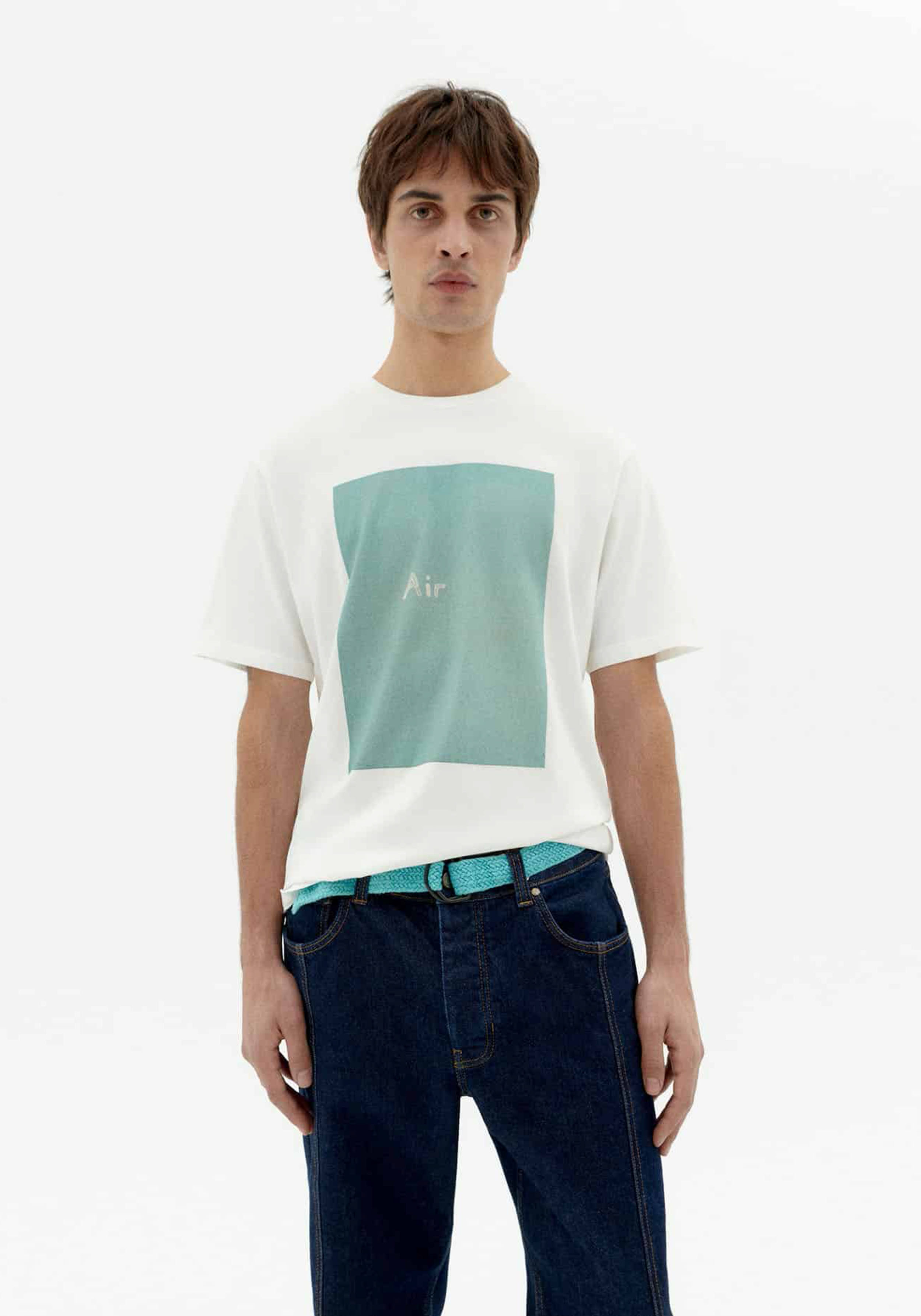 Thinking Mu T-Shirt Tee Zach Air White