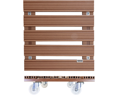 Plantenrol WPC 38,5x38,5 cm terracotta TK 150 kg