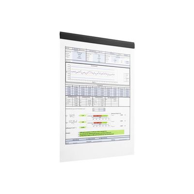 Durable Durafix - 5 Barres d'affichage adhésives 210 mm - noir - pour documents A4 portrait ou A5 paysage
