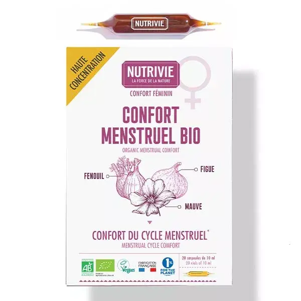 Ampolas Nutrivie Organic Menstrual Comfort, 20 x 10ml