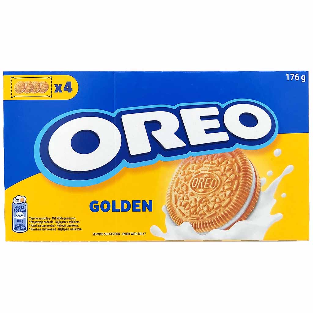 Oreo Doppelkekse Golden 176g MHD:26.6.25