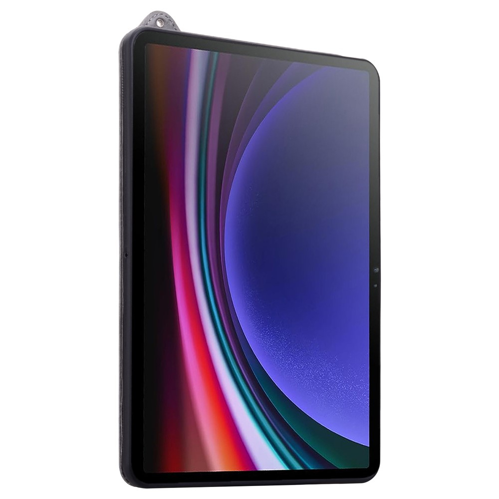 Samsung Galaxy Tab S11 Ultra Leder Hülle mit Handschlaufe - Grau