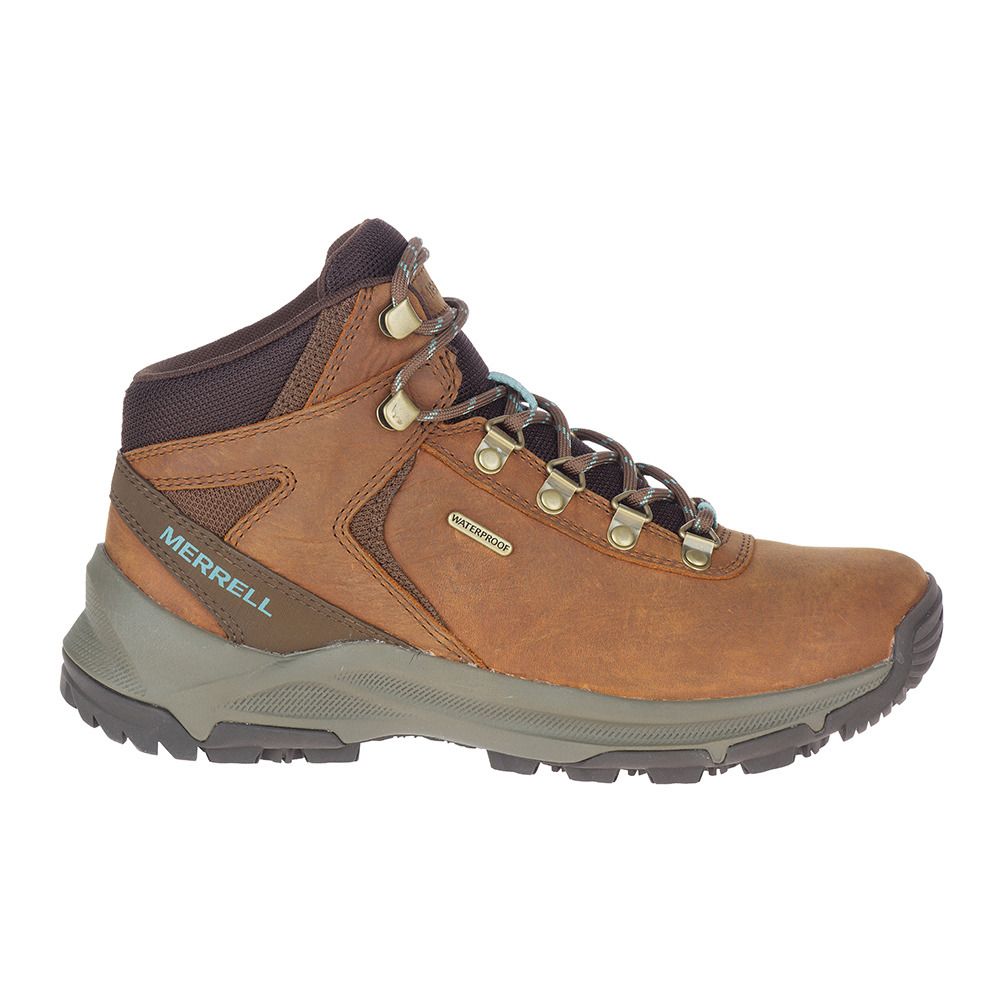 Merrell ERIE MID LTR WP - Chaussures de randonné Femme toffee