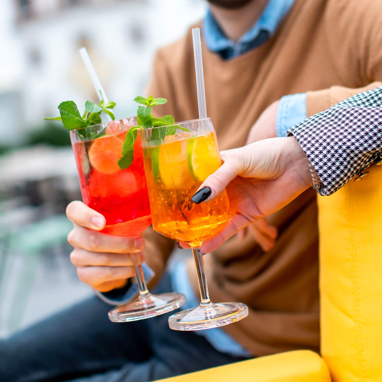 koziol Trinkhalm Superglas CHEERS STRAWS 8er Set kristallklar