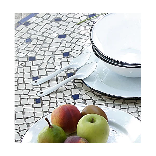 Set de 2 bols blancs émaillés 18 cm Graniteware