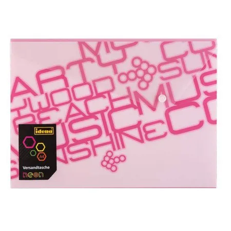 Idena Neon Versandtasche, C4, pink