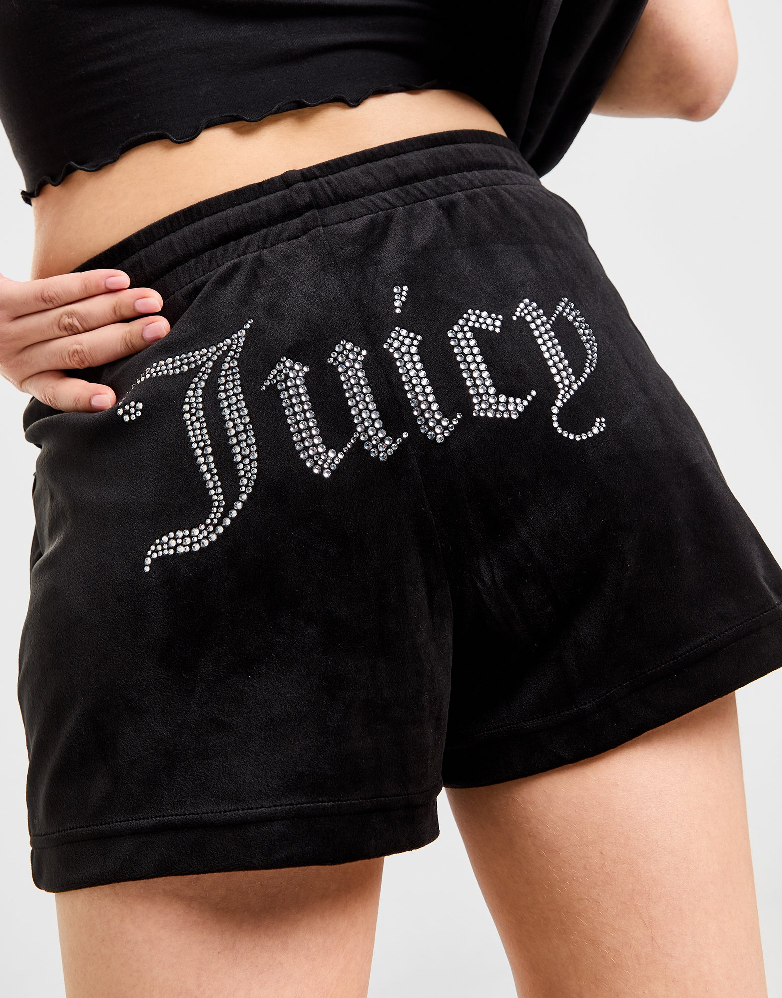JUICY COUTURE Short en Velours Diamants Femme