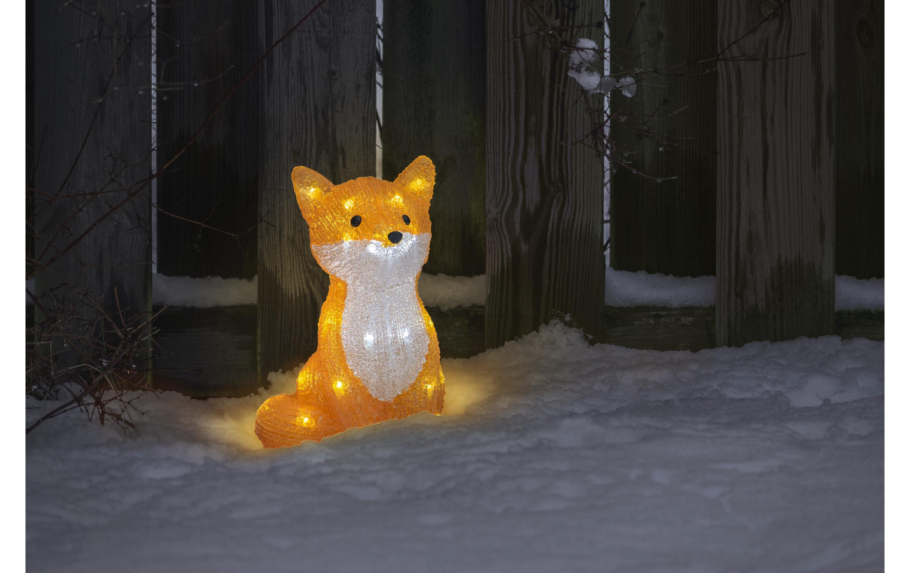 LED-Figur Acryl Fuchs, 27 cmWeihnachtsfigur Fuchs