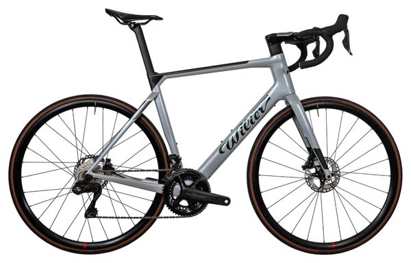 Vélo de Route Électrique Wilier Triestina Filante Hybrid Shimano Ultegra Di2 12V 236 Wh 700 mm Argent Vert