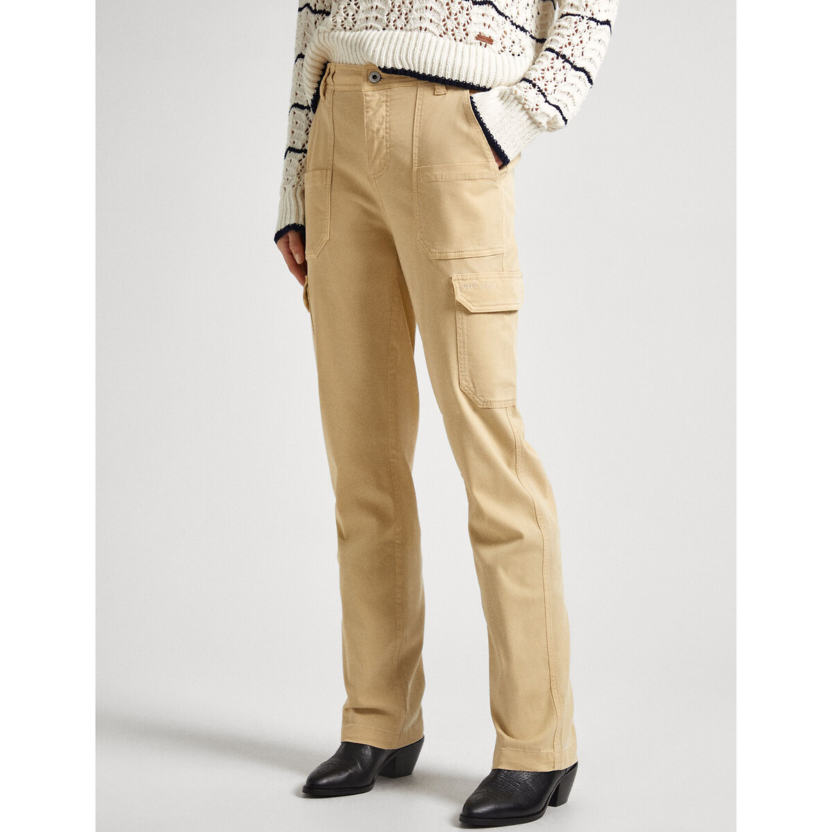 PEPE JEANS<br>Calças retas estilo cargo
