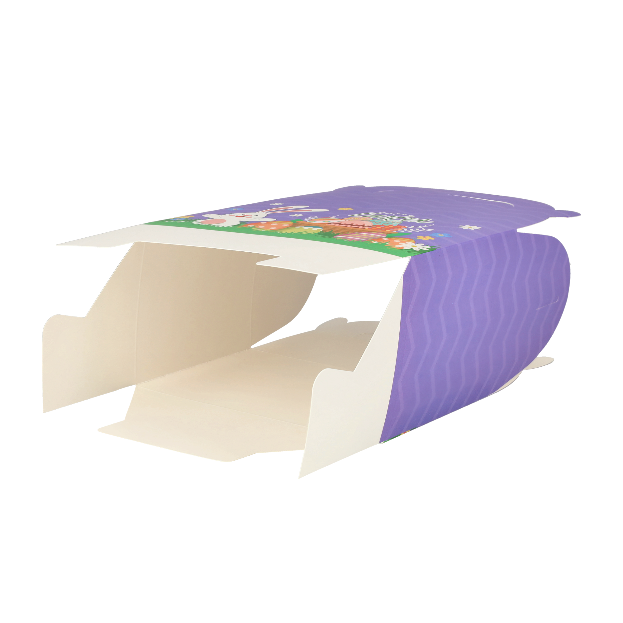 (16x9cm) Papier Osternest Kinder Osterhasen Tüte Candy Gift Box Geschenktasche Mitbringsel - Lila