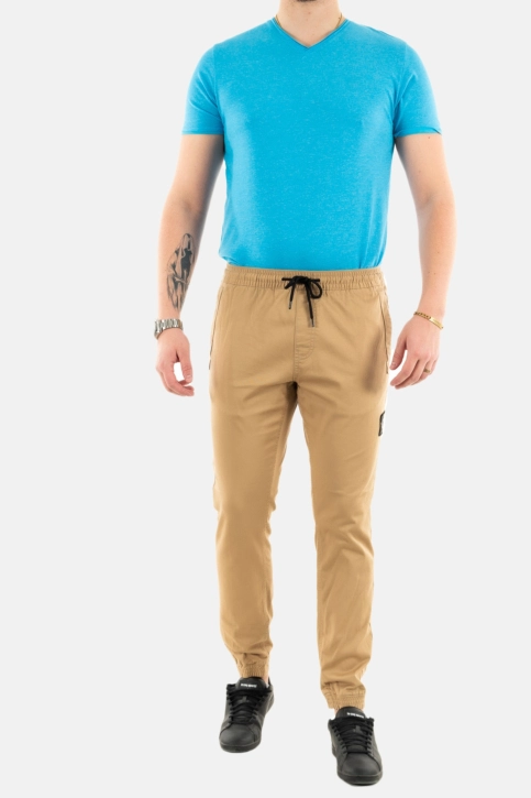 Pantalons calvin klein jeans skinny monologo pf2 travertine