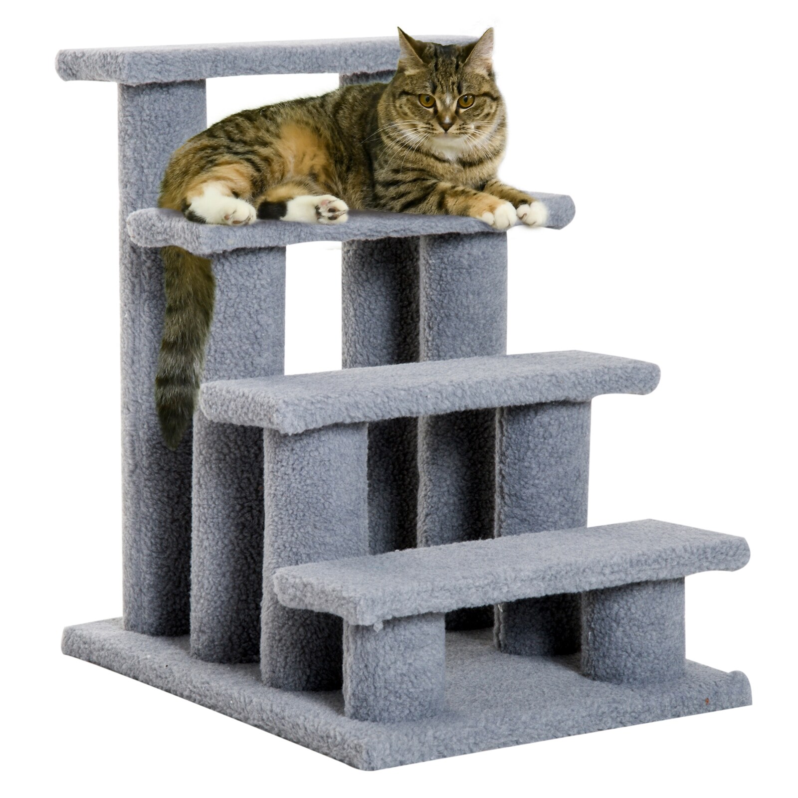 PawHut Katzentreppe mit 4 Stufen 63,5 x 43 x 60 cm