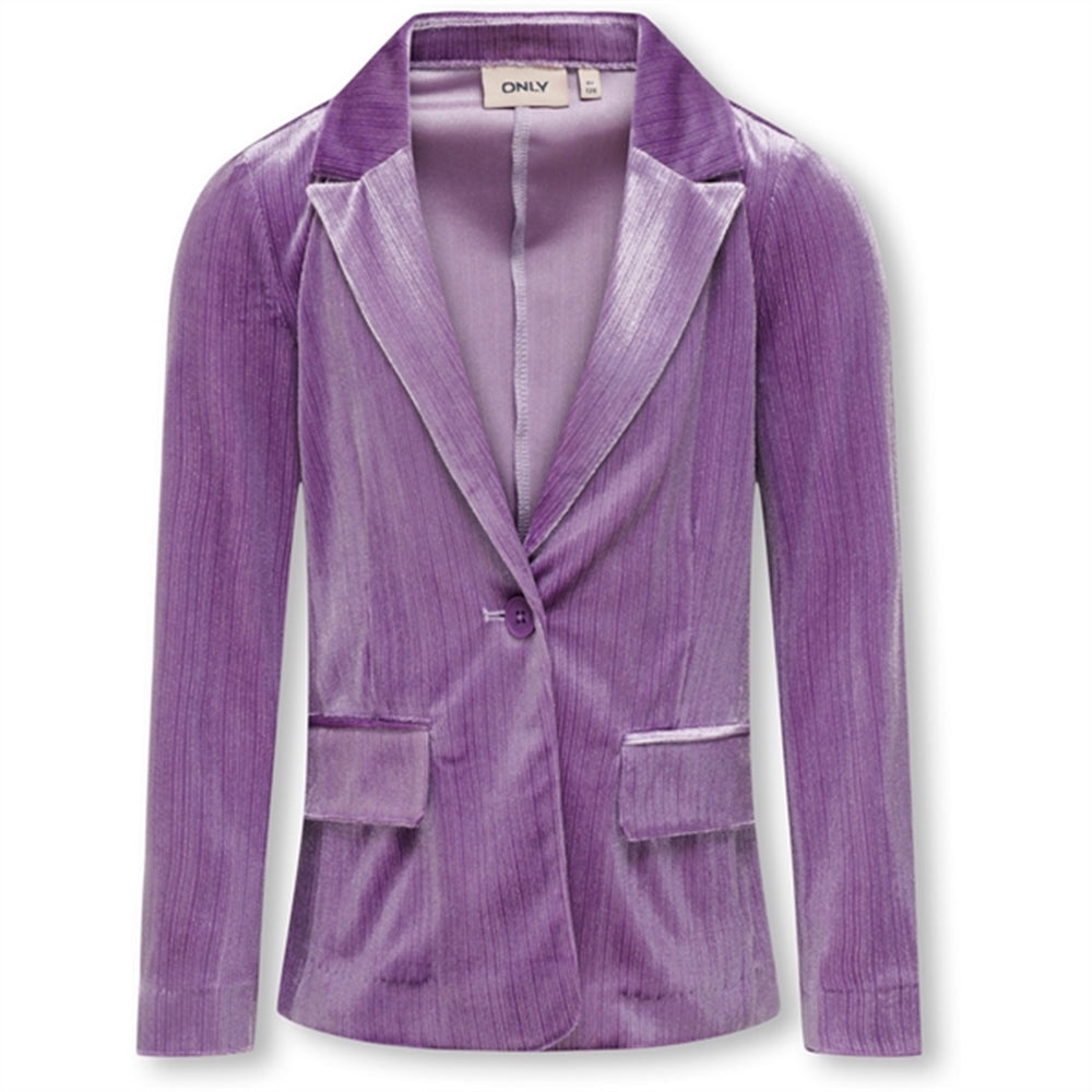 Dewberry Mabel Fit Glitter Velour Blazer