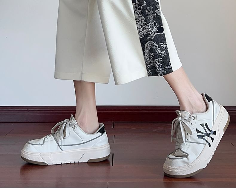 Posive - Shorts met patroon en gemiddelde taille