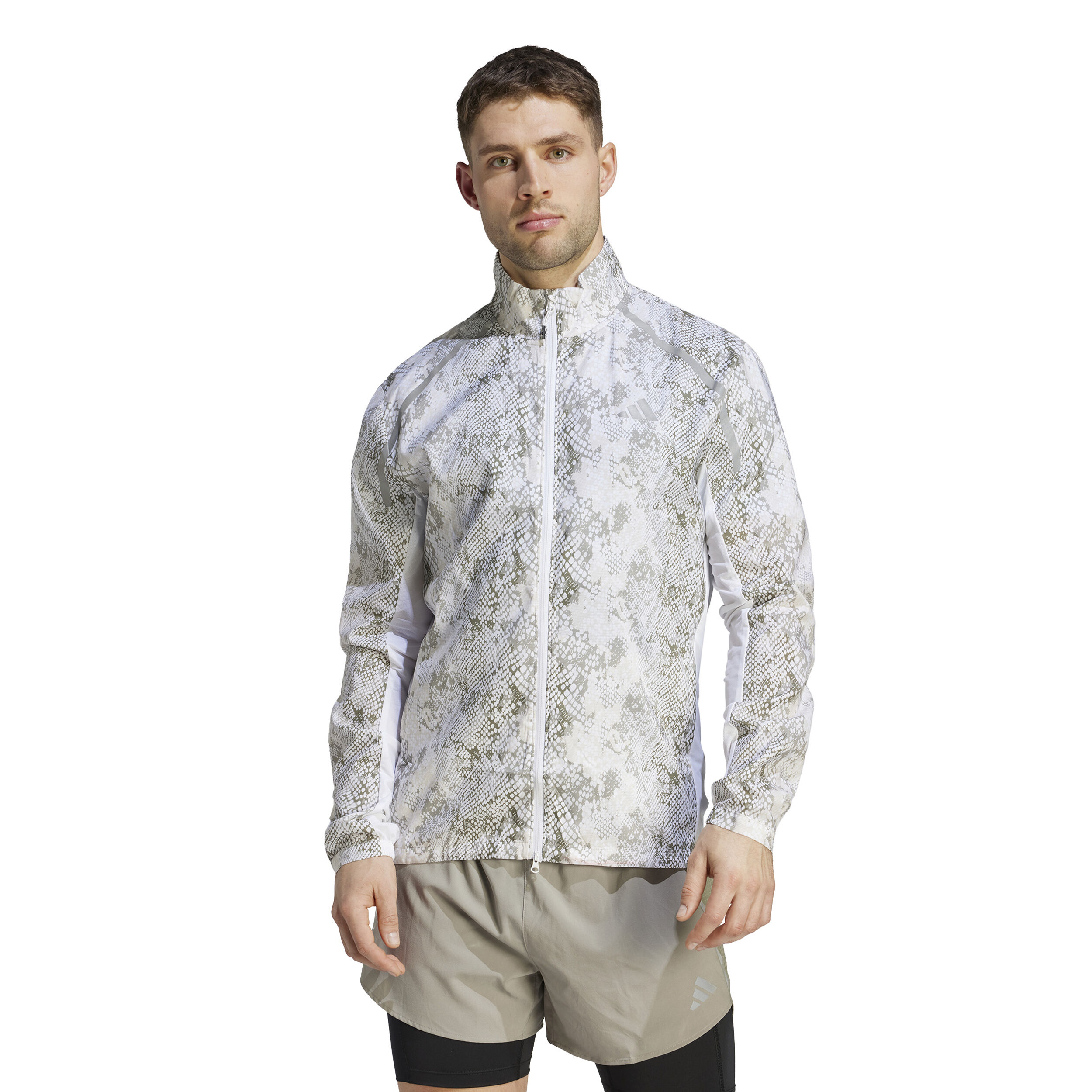 adidas Marathon Veste Running Hommes - Blanc , Gris