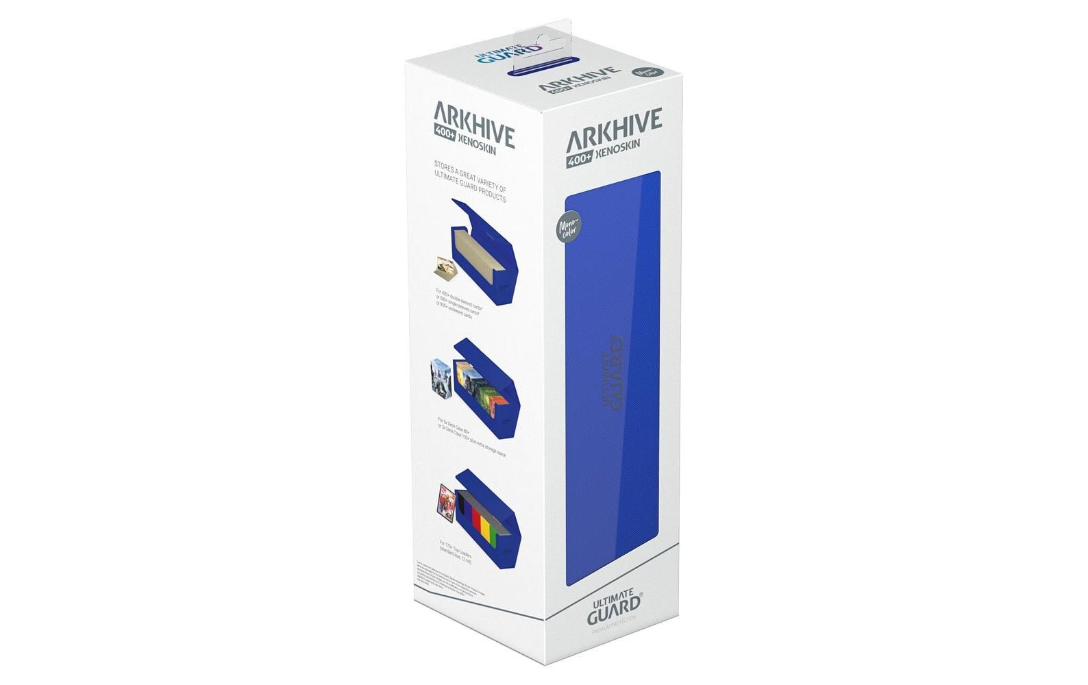 Kartenbox XenoSkin Arkhive Monocolor 400+ BlauHochwertige Box für Sammelkarten in Standardgrösse