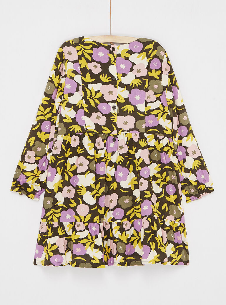 Robe multicolore à imprimé fleuri fille