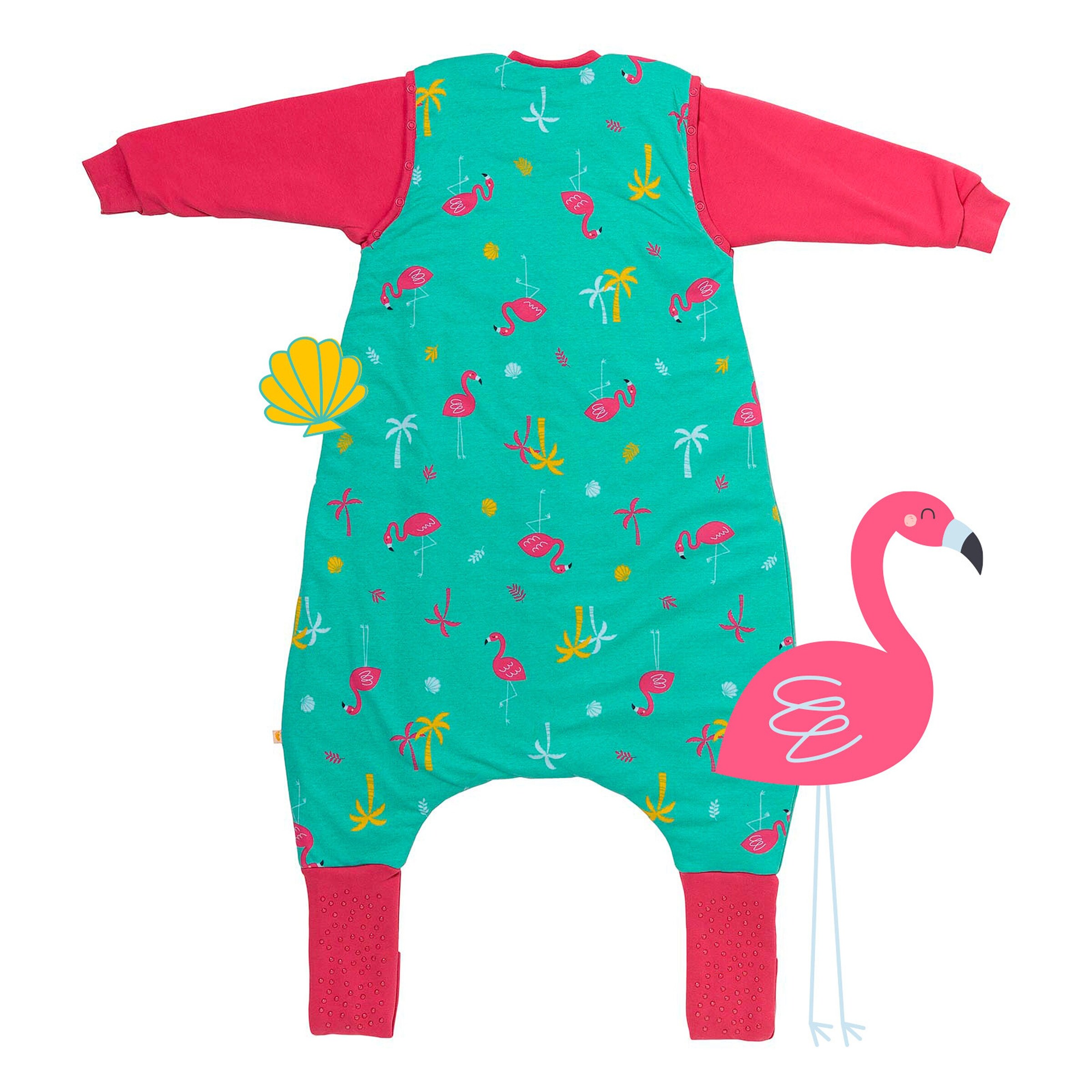 schlummersack Schlafsack mit Füßen 2.5 Tog Flamingo