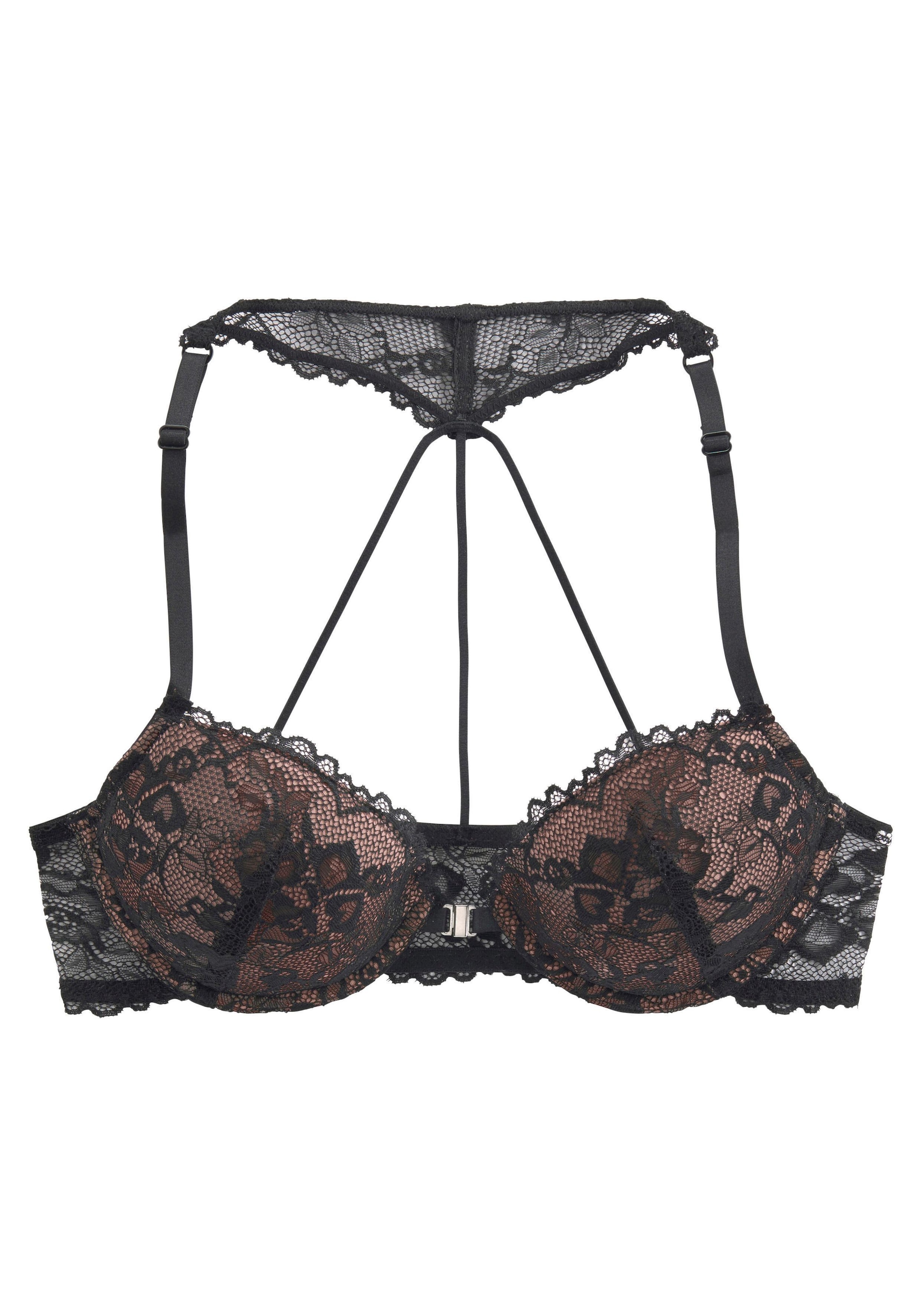 LASCANA Push-up-BH , mit dekorativem Spitzenrücken im Bänderdesign, sexy Dessous