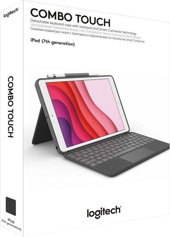 Logitech Combo Touch - iPad 7Th Gen - Graphite - Nordisk