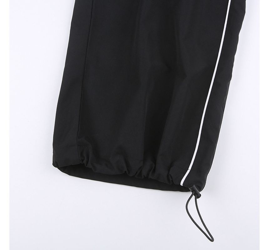 Trisica - Gestreepte joggingbroek met elastische taille en wijde pijpen