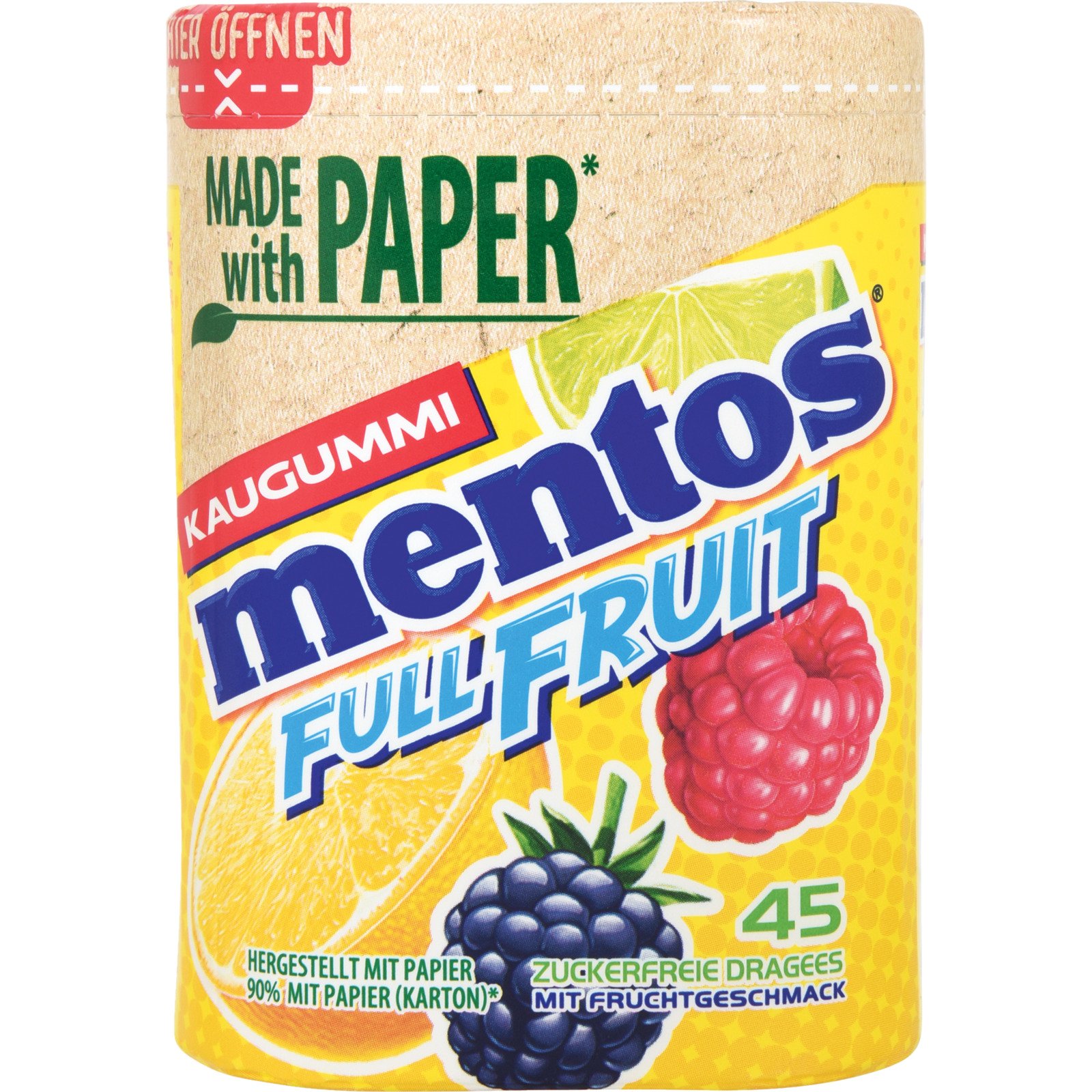 Mentos Full Fruit Kaugummi 90 g