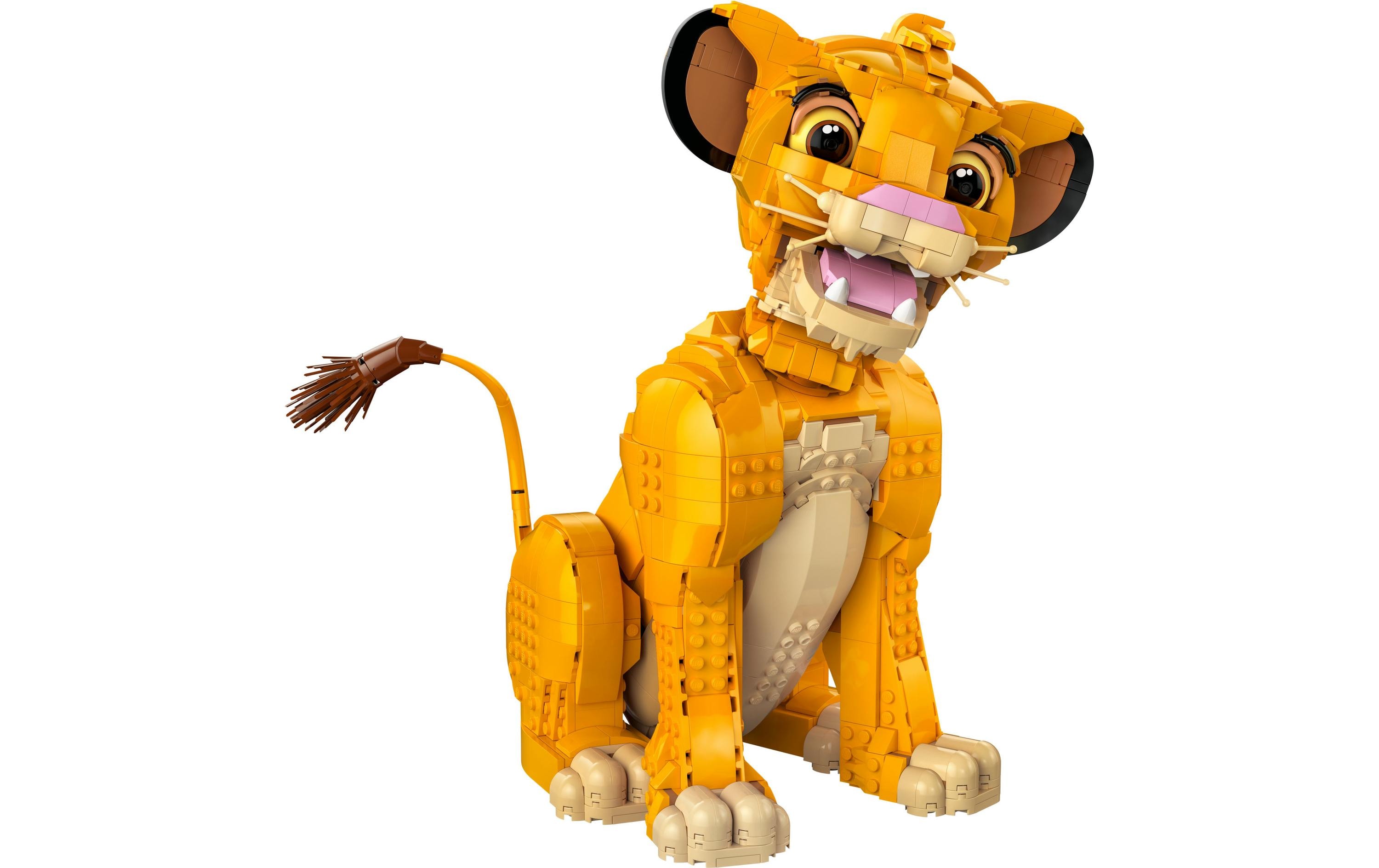 Disney Simba, der junge König der Löwen 43247<br>Anspruchsvolle Nachbildung einer klassischen Filmfigur