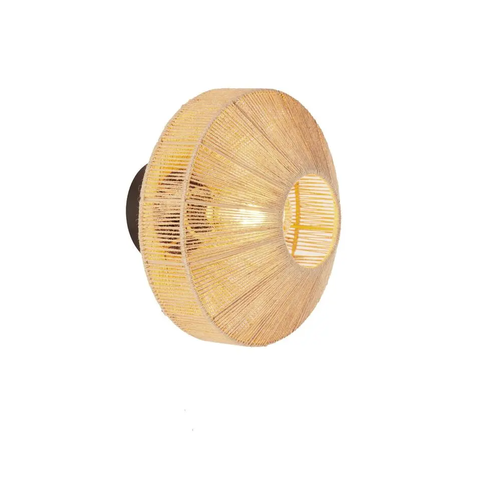 Wandlamp Lyra - Bruin - Ø31cm