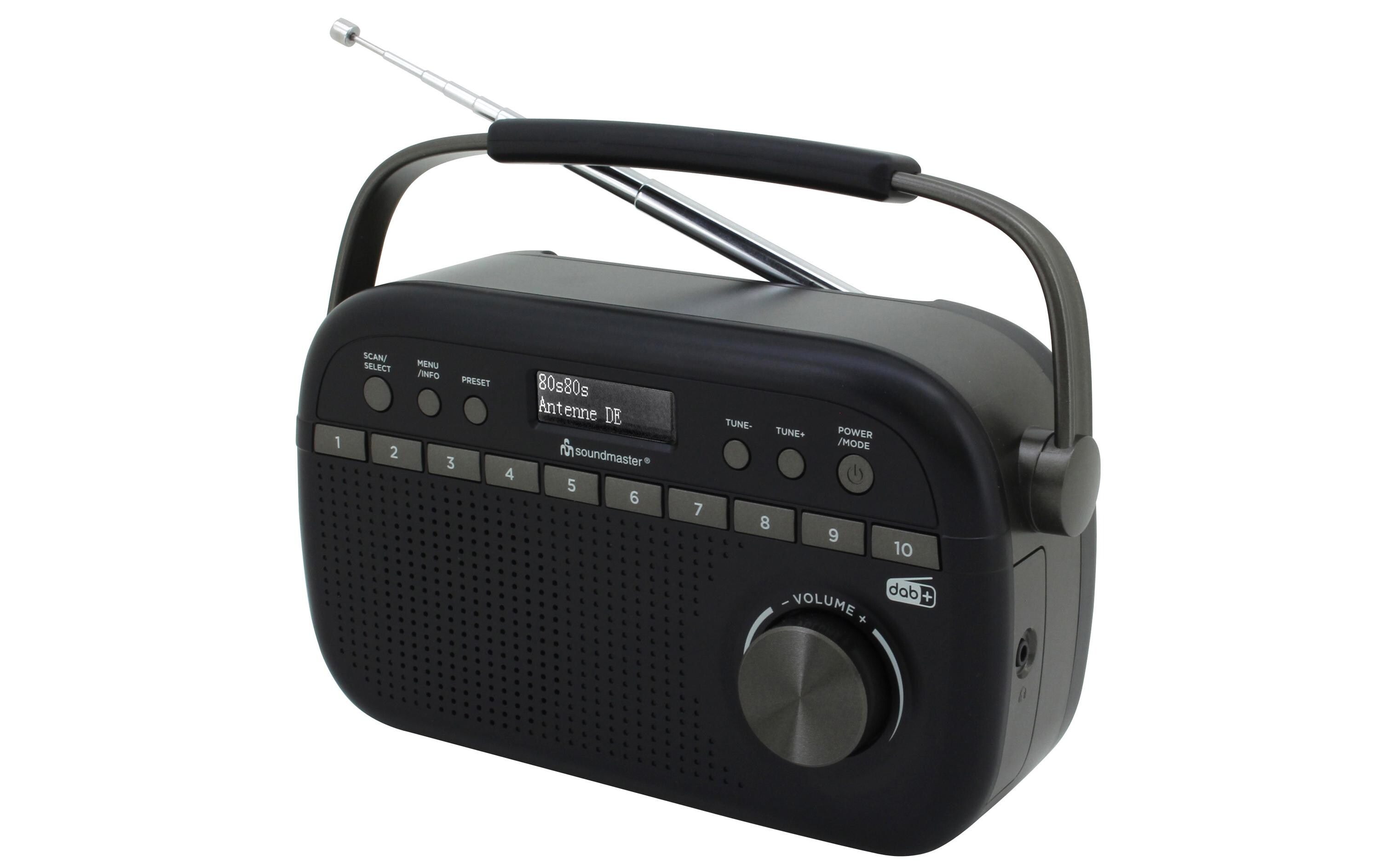 DAB+ Radio DAB280SW SchwarzDigitalradio mir Senderspeicher und Kopfhörerbuchse