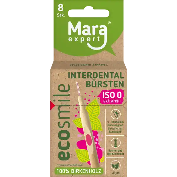 Ecosmile Holz Interdentalbürste ISO 0 extrafein