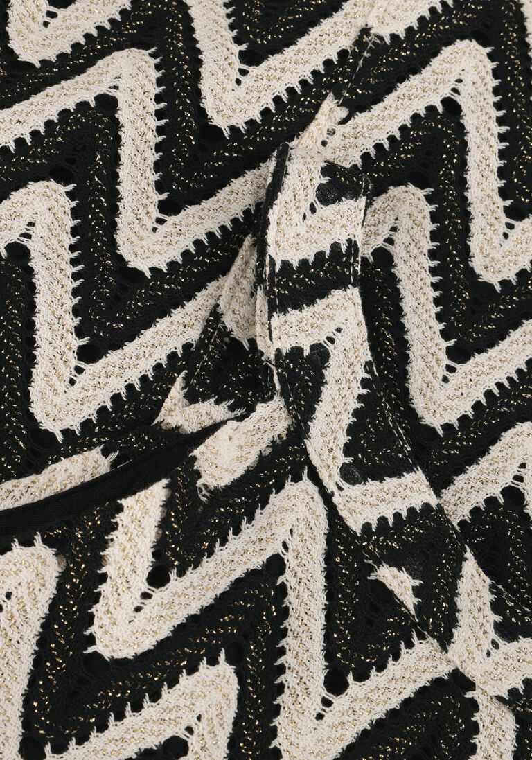 SUMMUM zwarte summum top singlet zig zag crochet