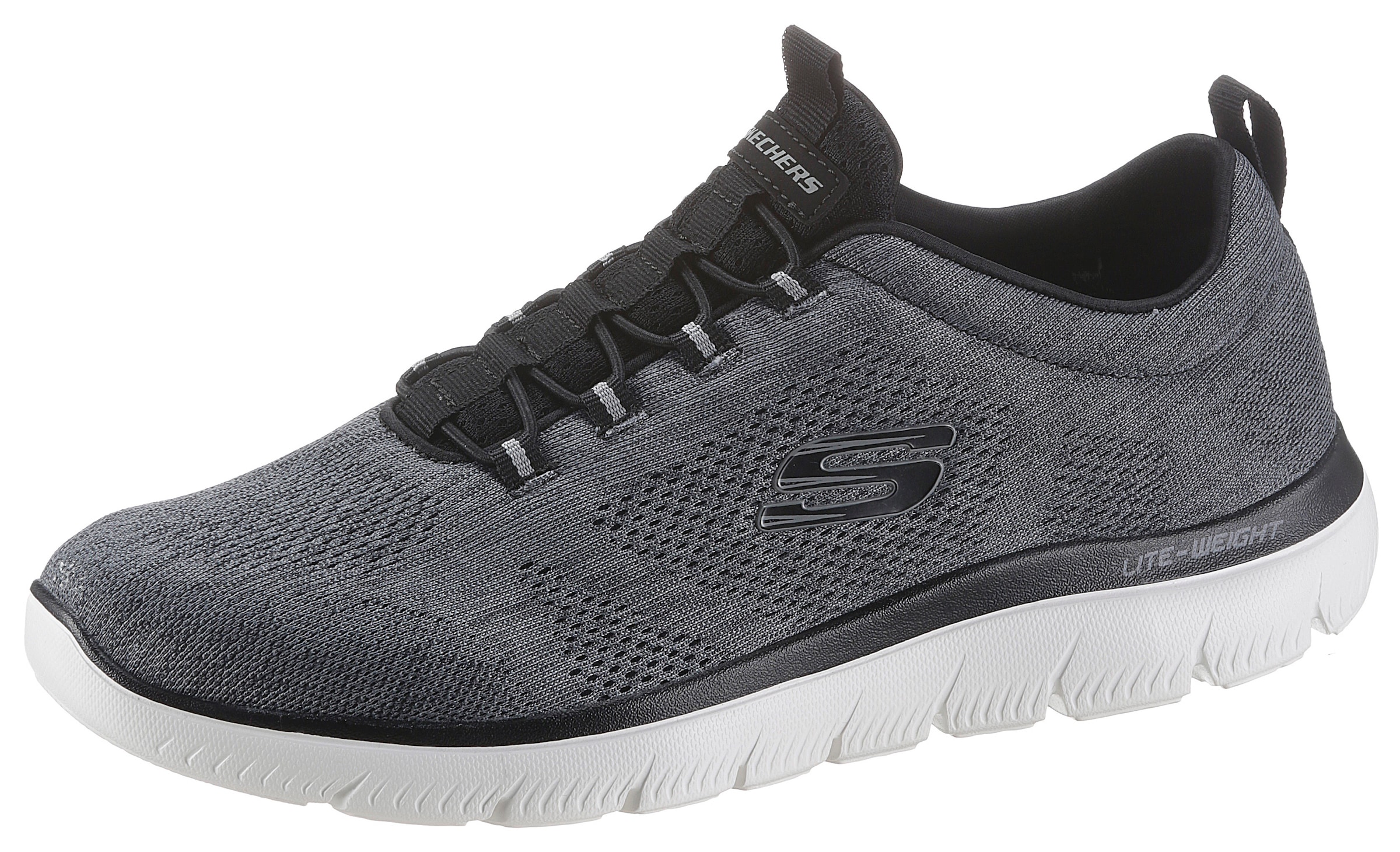 Skechers Slip-On Sneaker »SUMMITS«  Freizeitschuh, Slipper, Komfortschuh mit elastischer Bungee-Schnürung