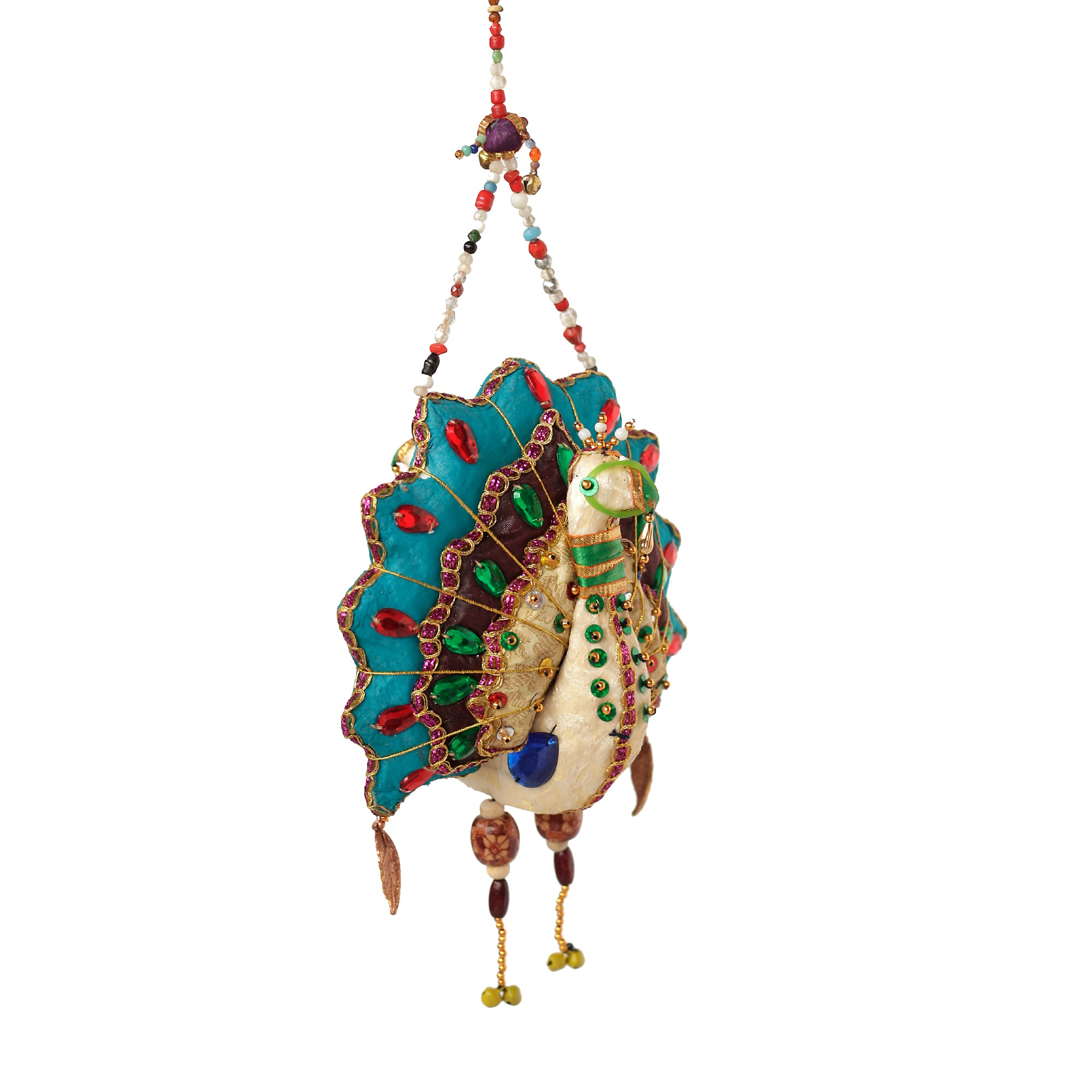 Pfauen-Paar hängend, multicolor, H 34 cm günstig bestellen