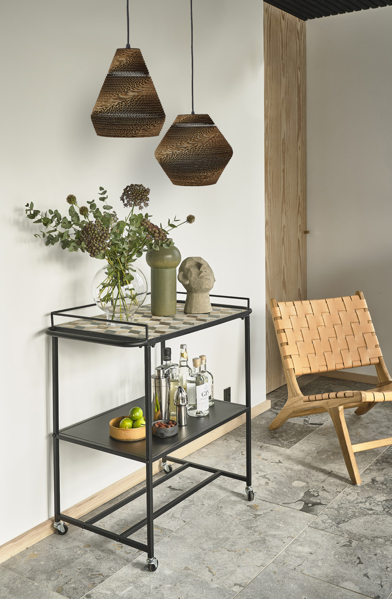 Keukentrolley Karv Karv metalen keuken trolley zwart