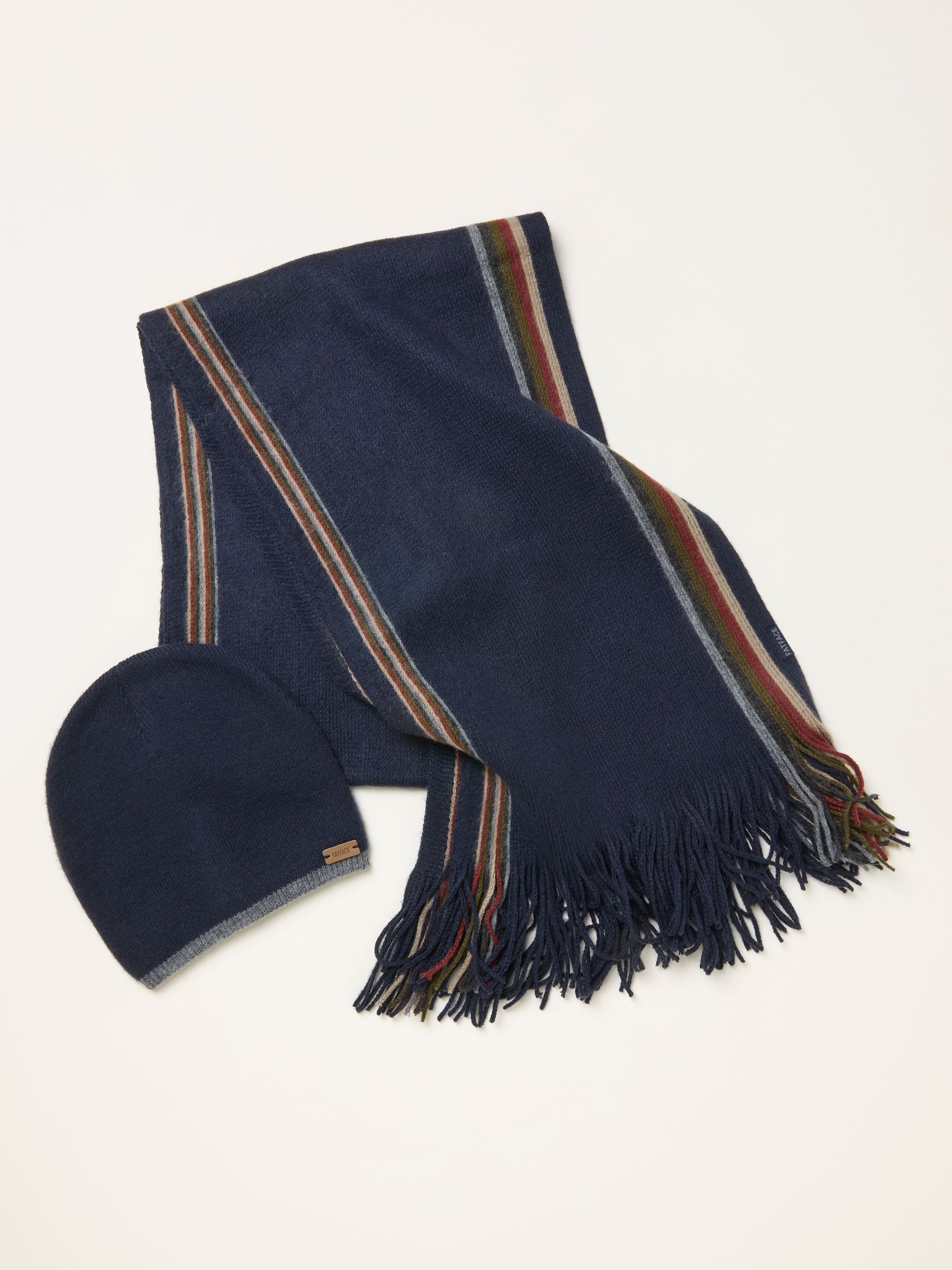FatFace Hat and Stripe Scarf Gift Set