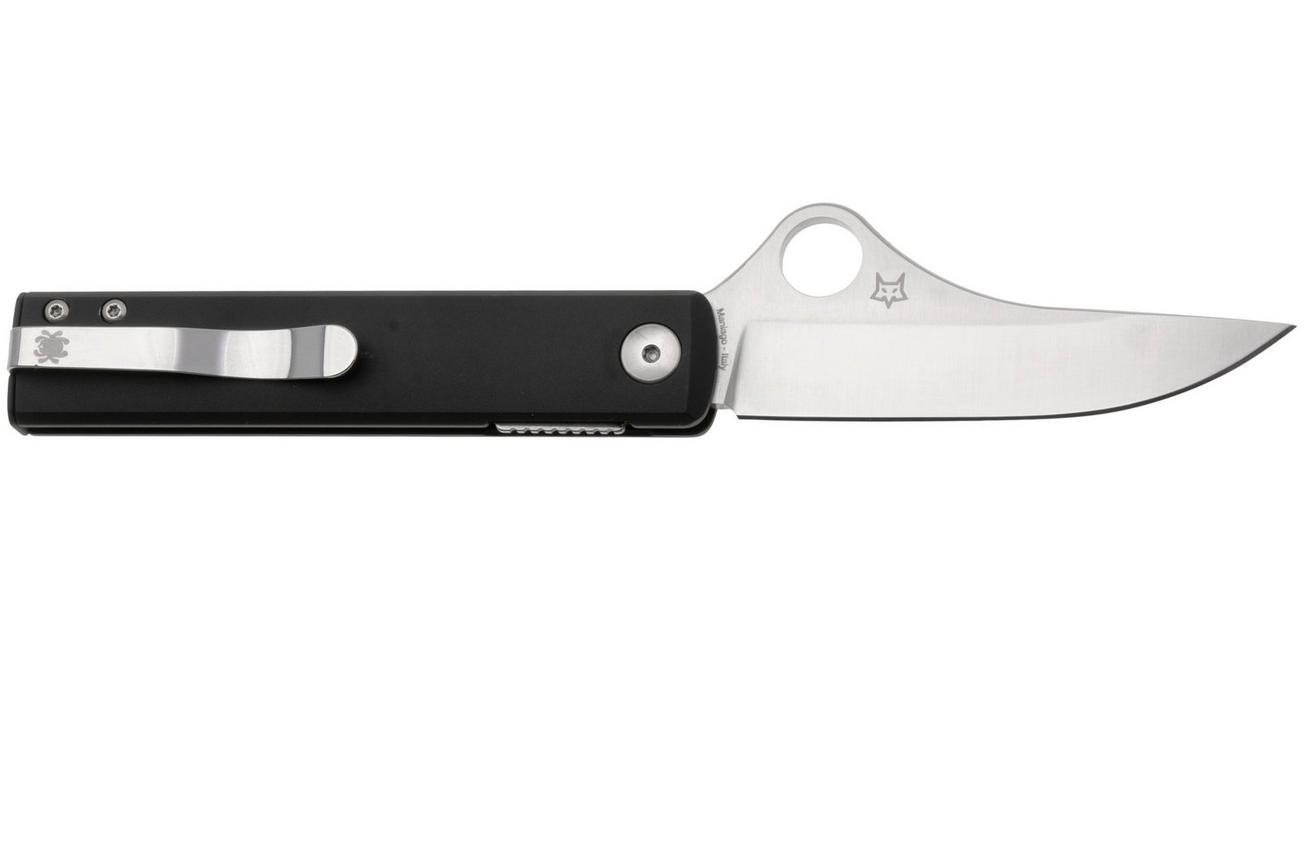 Spyderco Essenza C272ALBKP Black Aluminum, Böhler N690CO zakmes, Riccardo Gobbato design