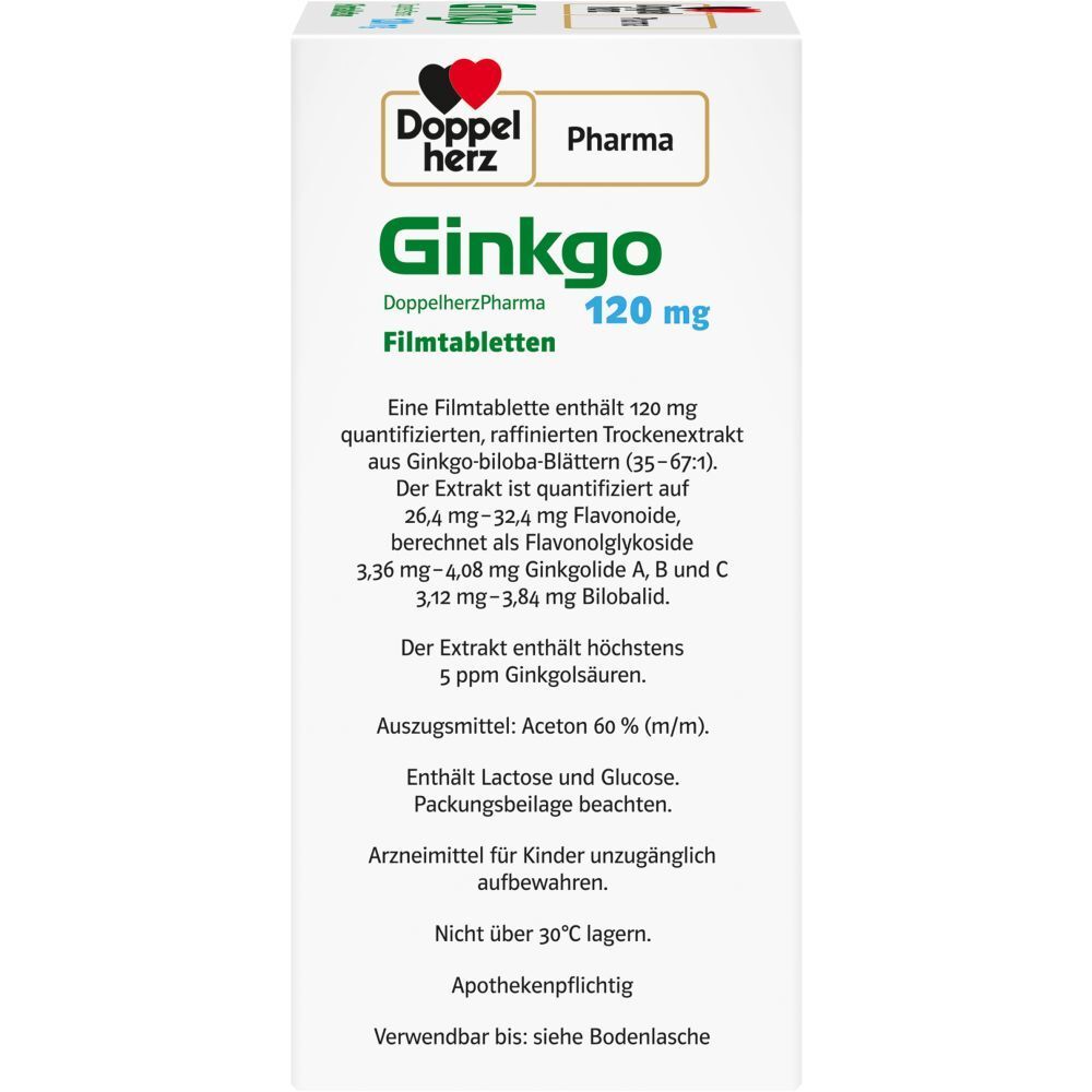 DoppelherzPharma Ginkgo 120 mg