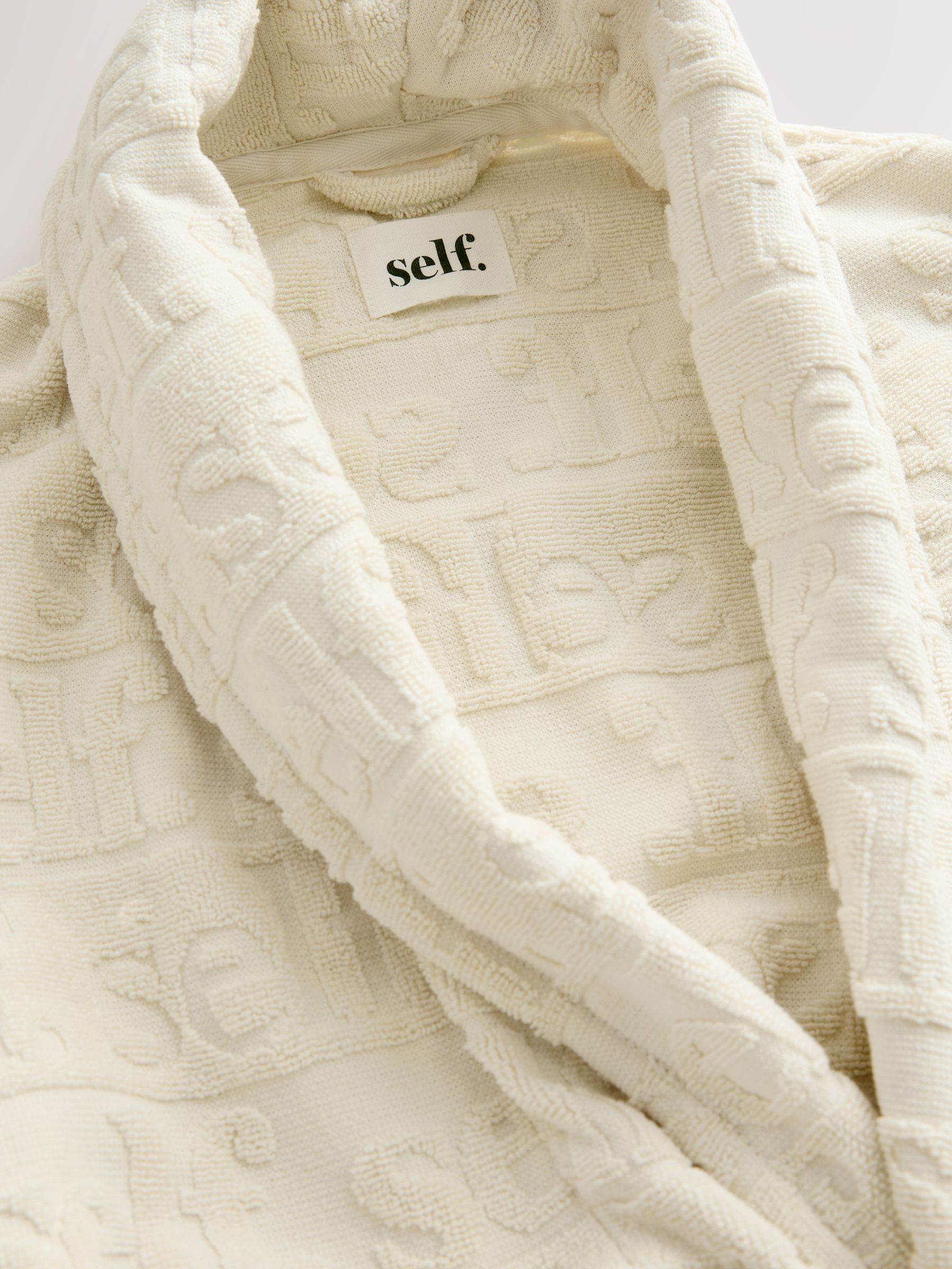 self. Cotton Towelling Robe