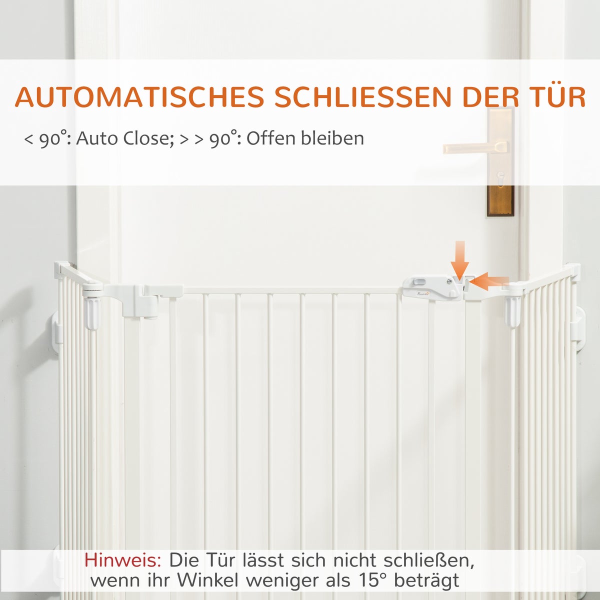 PawHut Hondenhek, 202,5L x 2D x 76H cm, Staal, Kunststof, Wit