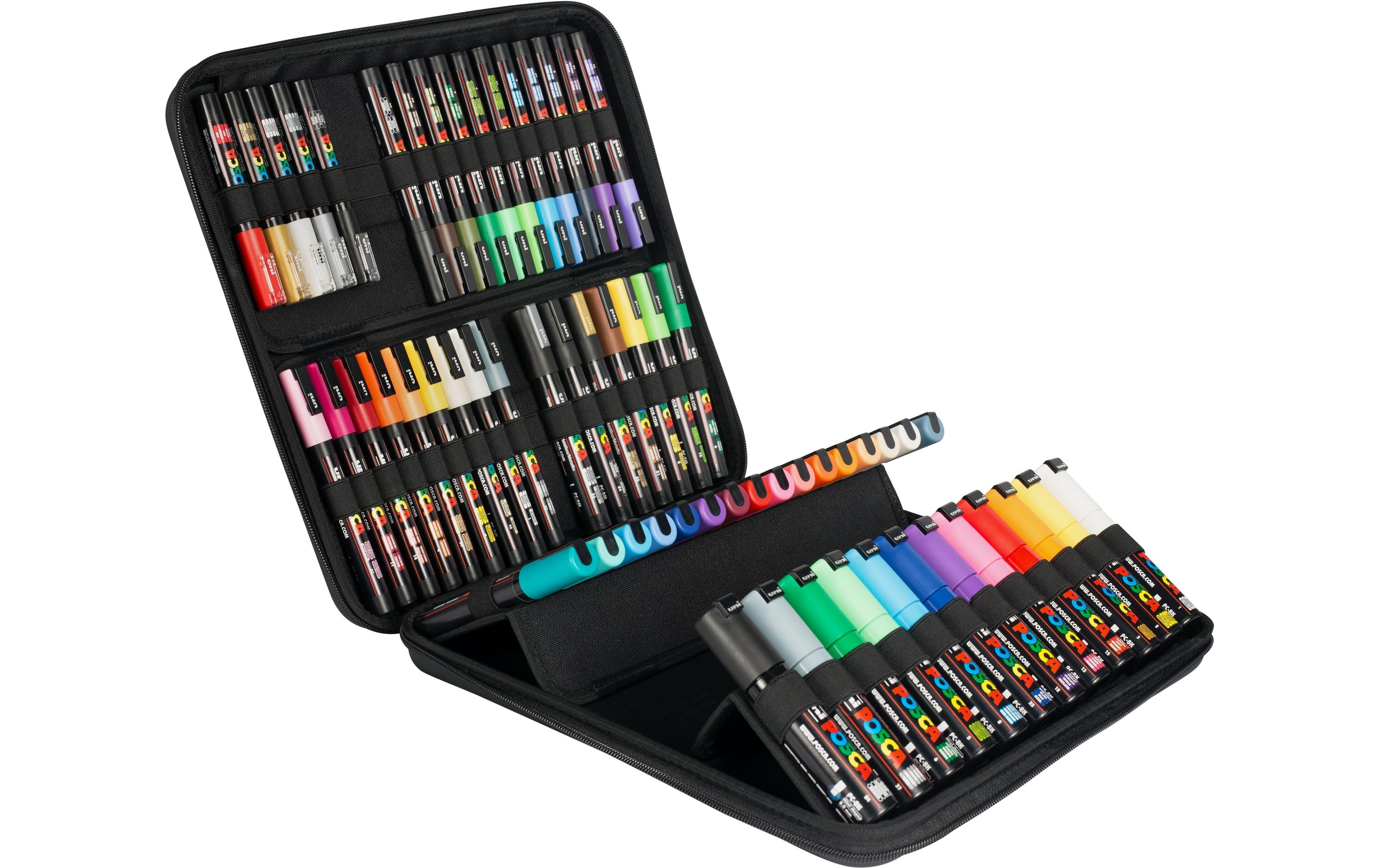 Permanent-Marker Uni POSCA 60er Etui assortiert<br>Hochwertige Farbpigmente für unvergleichliche Farbintensität