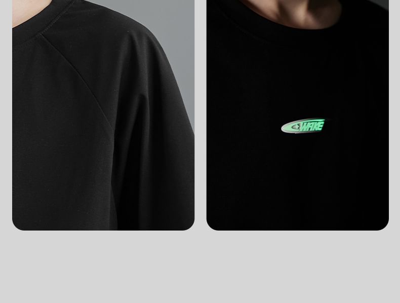 Newin - Unisex snel drogend lichtgevend raglan T-shirt